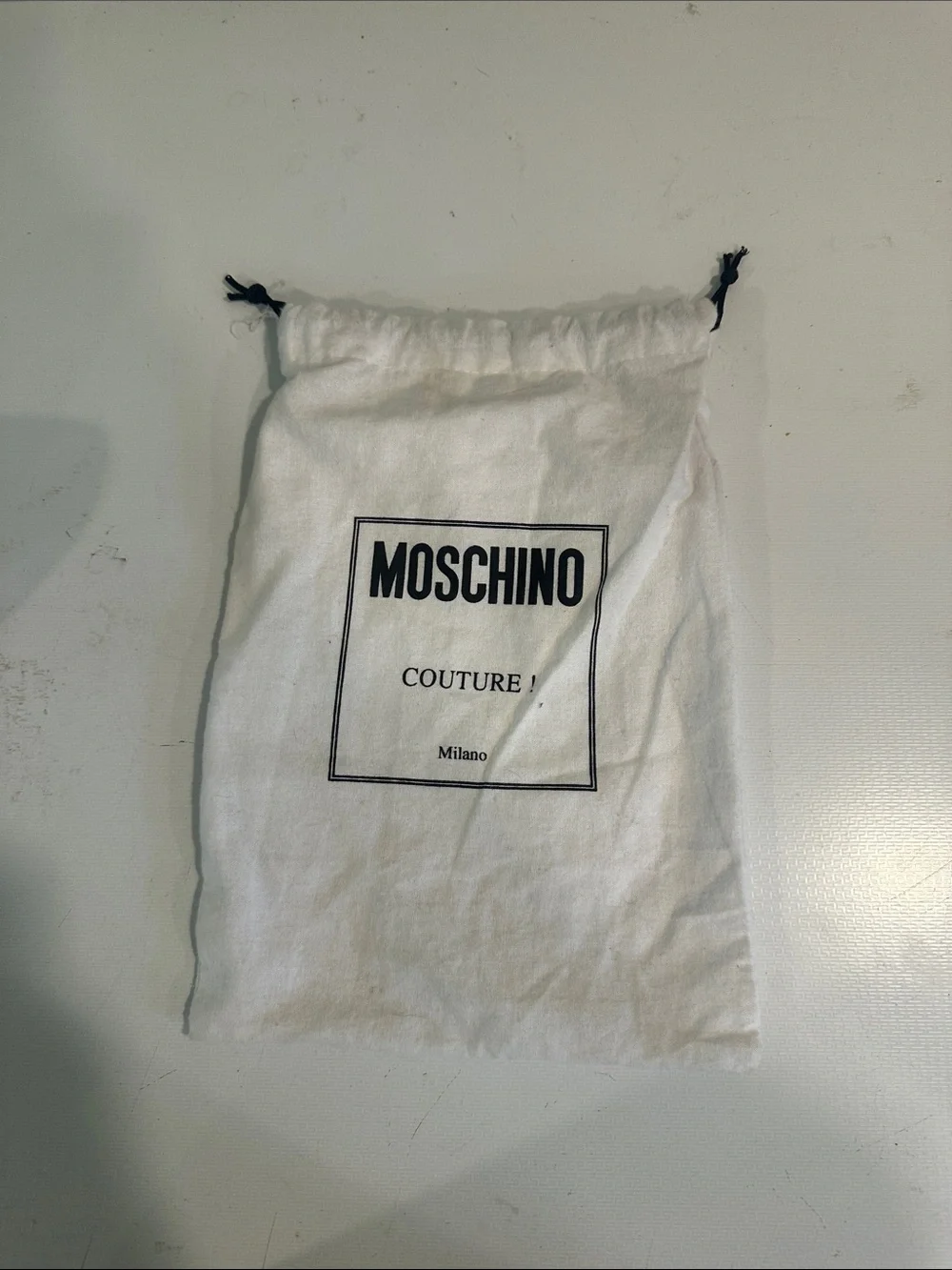 Moschino Black Quilted Zip Card Holder with Studded Logo